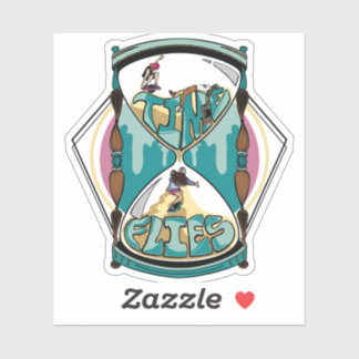 Time Flies Sticker