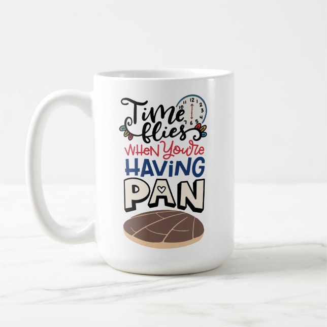 Time Flies When You're Having Pan, Spanglish Coffee Mug (Left)