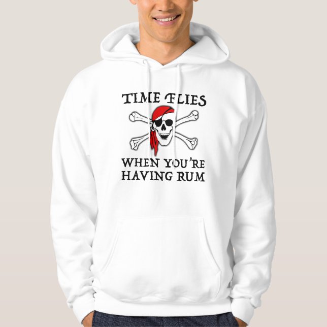 Time Flies When You're Having Rum Hoodie (Front)