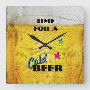 Time for a Cold Beer Wall Clock