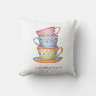 Time for a cuppa cushion