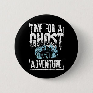 Time For A Ghost Adventure - Halloween Spooky Para 6 Cm Round Badge
