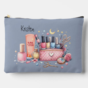 Time For A Manicure Large Accessory Pouch