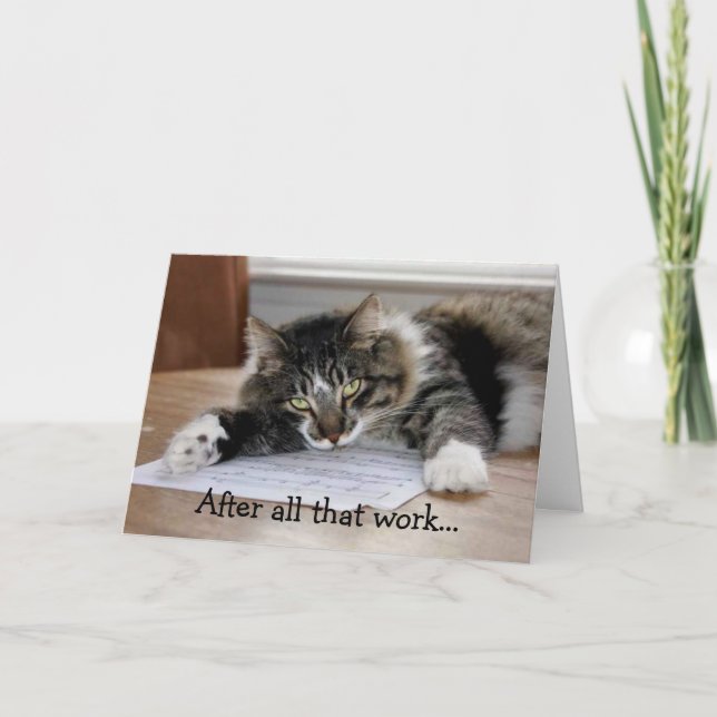 Time For a Nap Graduation Card (Front)