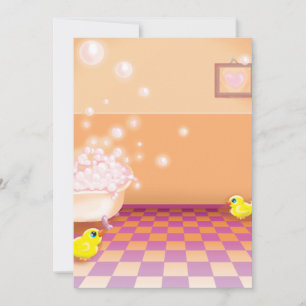 time for a rubber ducky tubby invitation