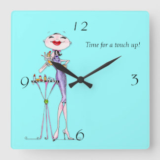 Time for a Touch Up Woman humour clock