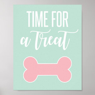 Time for a Treat Puppy Party Sign