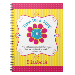 "Time for a Word®" personalised notebook