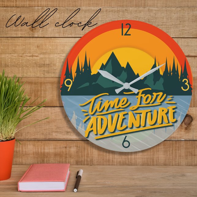 Time for adventure large clock (Creator Uploaded)