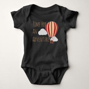 Time For An Adventure Hot Air Balloon Baby Bodysuit
