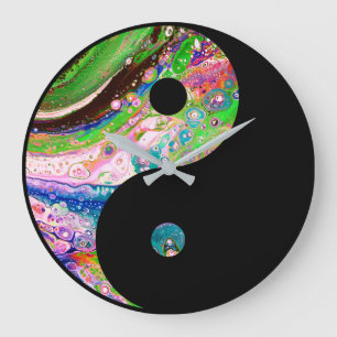 Time for Balance Yin Yang Large Clock