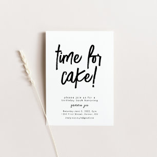 Time For Cake Birthday Invitation Template