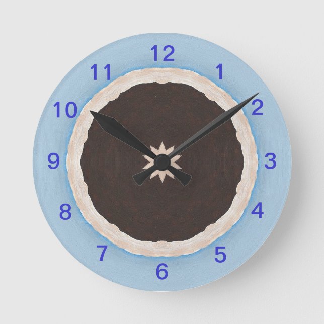 Time for Chocolate Pie Wall Clock (Front)