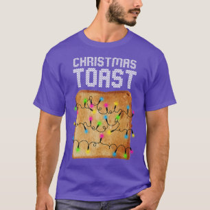Time For Christmas Toast Bread Face Christmas Ligh T-Shirt