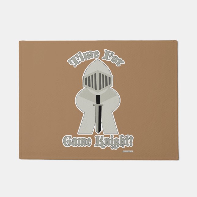 Time For Game Knight Epic Gamer Party Doormat (Front)
