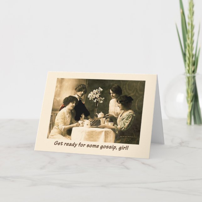 Time for Gossip, Girl! Card (Front)