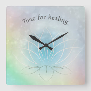 'Time for healing' rainbow clock