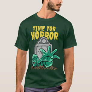 Time For Horror Halloween Zombie girl T-Shirt