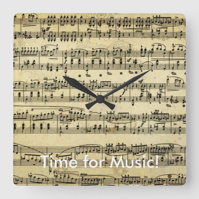 Time for Music Clock (Front)