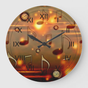 Time for Music Large Clock
