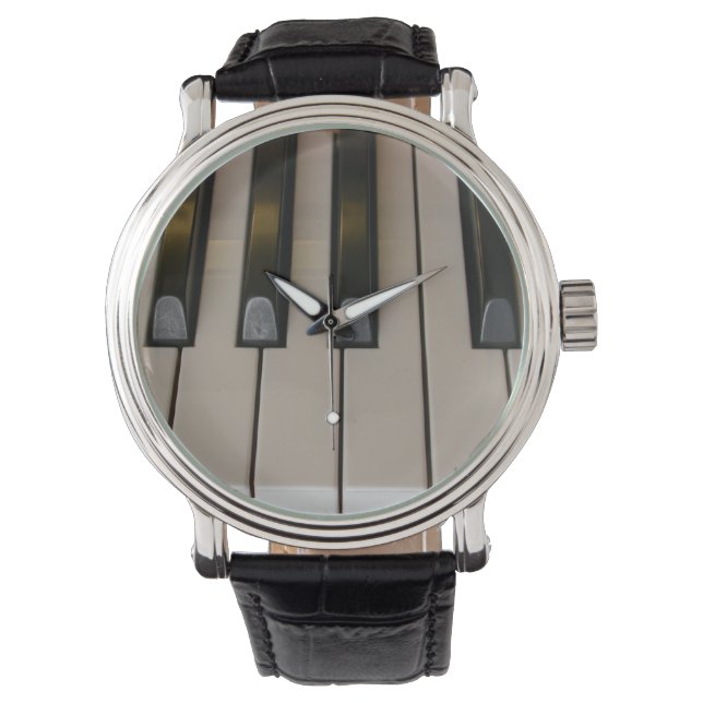 Time for Music Piano Keys Watch (Front)