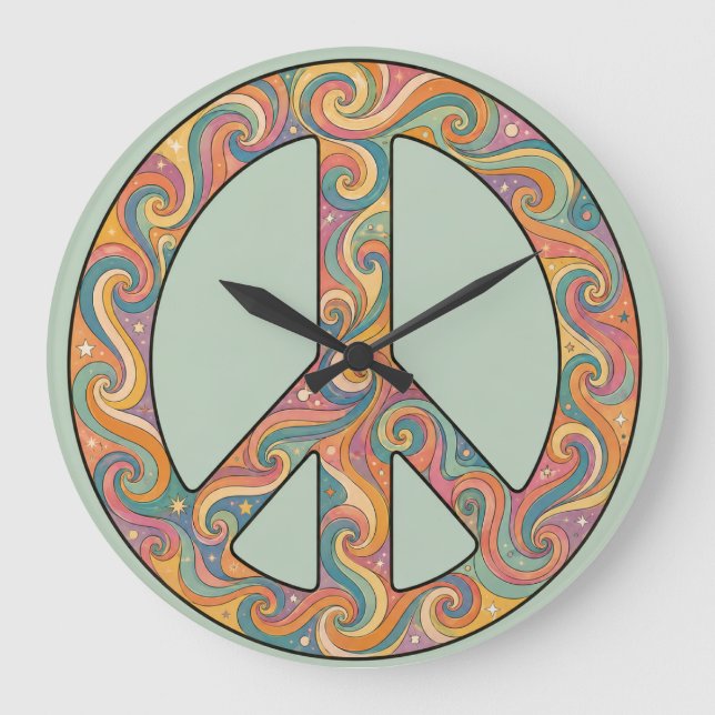 Time for Peace Large Clock (Front)