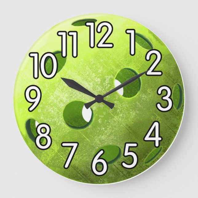Time for Pickleball - Green - Large Clock (Front)