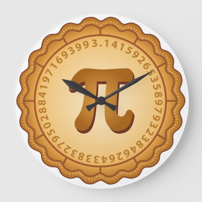 Time for PIE  Large Clock (Front)