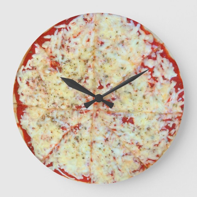 Time for Pizza Large Clock (Front)