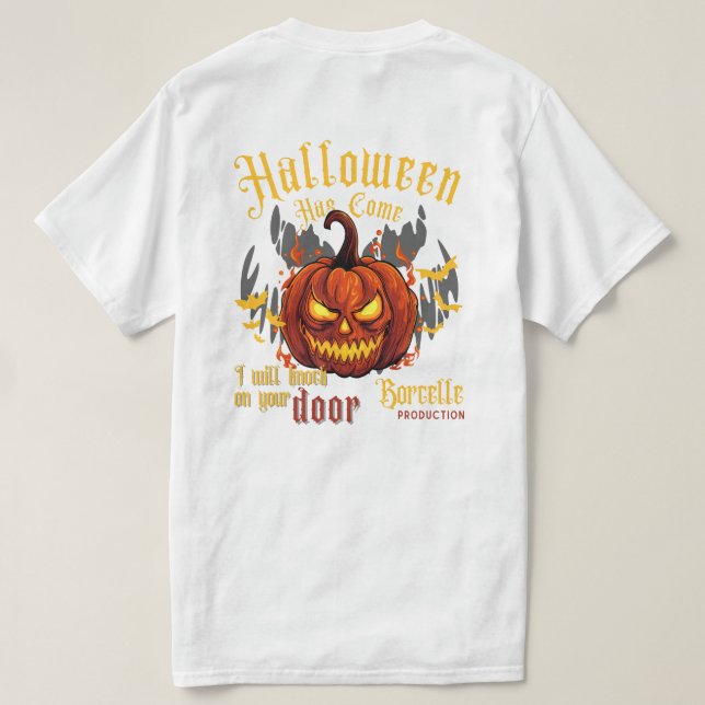 Time for real Halloween fear T-Shirt (Design Back)