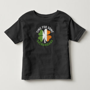 Time For Some Shenanigans Clover St Patrick's Day Toddler T-Shirt