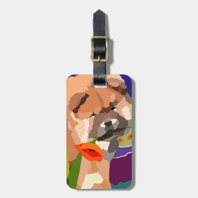 TIME FOR SPRING  Chow  luggage TAG (Front Vertical)