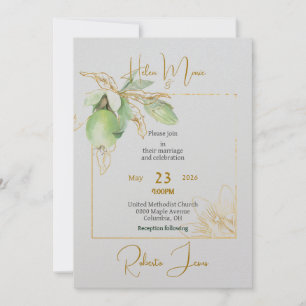 Time for Spring Flat Wedding Invitation