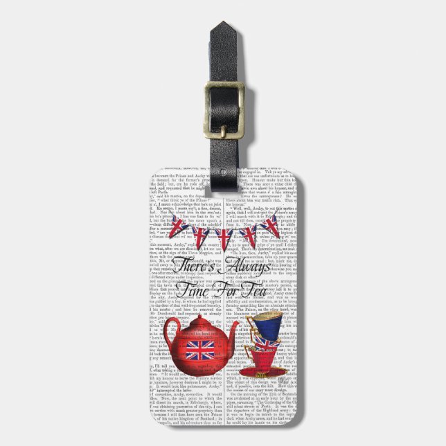 Time For Tea 2 Luggage Tag (Front Vertical)