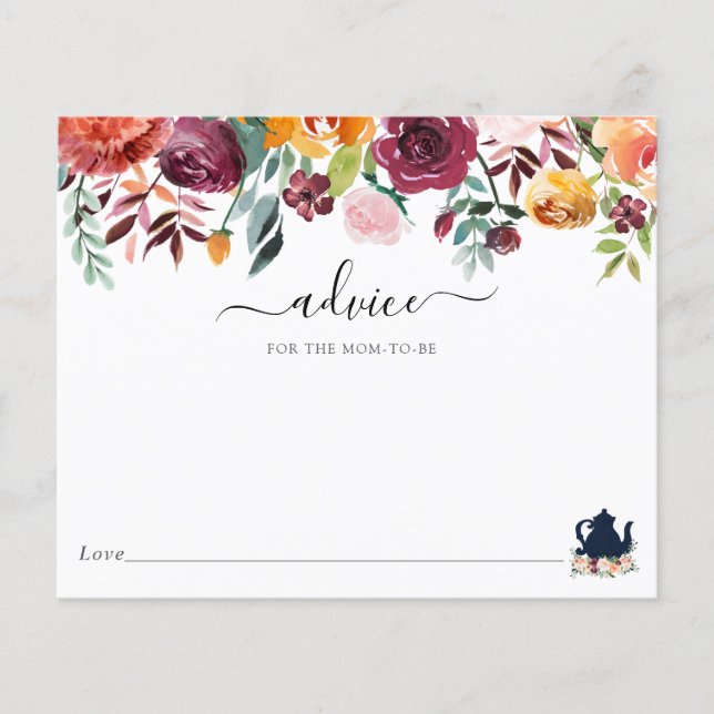 Time for Tea Advice for the Mum-to-Be (Front)