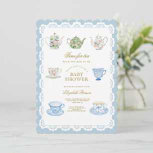 Time for tea Baby Shower Invitation