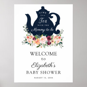 Time for Tea Baby Shower Welcome Sign