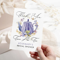 Time For Tea Bridal Shower Handwritten