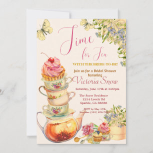 Time for Tea Bridal Shower Invitation
