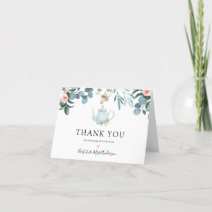 Time for Tea Bridal Shower Thank You Card