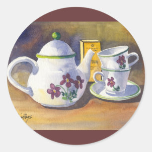 Time for Tea Classic Round Sticker
