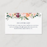 Time for Tea Enclosure Card<br><div class="desc">Use this space to custom create any insert card for your invitation such as a gift registry,  wishing well,  honeymoon fund,  books for baby,  display shower,  etc. Matching Time for Tea Collection found in the Adore Paper Co Zazzle Shop.</div>