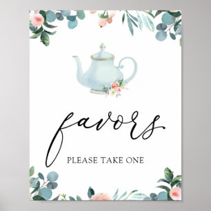 Time for Tea Favours Sign