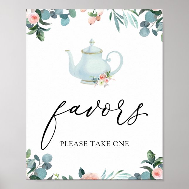 Time for Tea Favours Sign (Front)