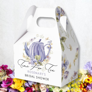 Time For Tea Floral Bridal Shower Favour Box