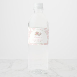 Time for Tea Tea Party Food Label Pink
