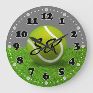 Time for Tennis Game   Sport Cool Gifts Large Clock