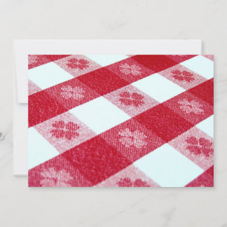 Time for the Red-Checked Tablecloth!