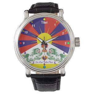 Time for Tibet & Snow Lions, Tibetan flag (watch) Watch