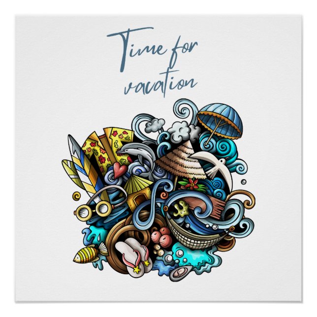 time for vacation poster (Front)